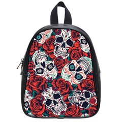 Vintage Day Dead Seamless Pattern School Bag (small) by Pakemis