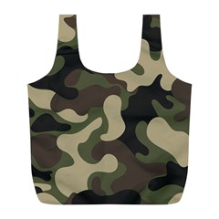 Camouflage Pattern Background Full Print Recycle Bag (l) by artworkshop