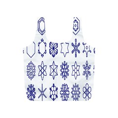 Various Types Of Snowflakes Full Print Recycle Bag (s) by artworkshop