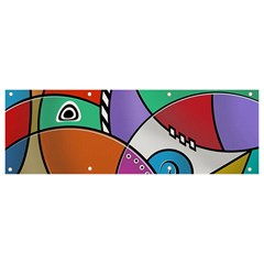 Modern Art Banner And Sign 9  X 3  by gasi