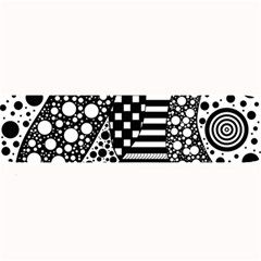 Black And White Large Bar Mat by gasi