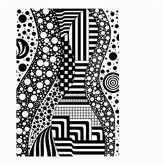 Black And White Small Garden Flag (two Sides) by gasi