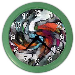 Abstract Art Color Wall Clock by gasi