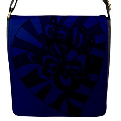 Blue 3 Zendoodle Flap Closure Messenger Bag (s) by Mazipoodles