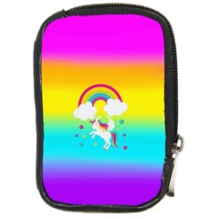 Unicorn Einhorn Licorne Compact Camera Leather Case by gasi