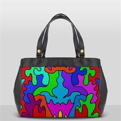 Colorful Design Oversize Office Handbag (2 Sides) by gasi