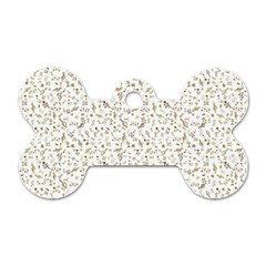 Background Ornamental Pattern Graphic Seamless Dog Tag Bone (two Sides) by Uceng