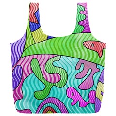 Colorful Stylish Design Full Print Recycle Bag (xxxl) by gasi