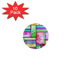 Colorful Pattern 1  Mini Magnet (10 Pack)  by gasi