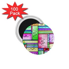 Colorful Pattern 1 75  Magnets (100 Pack)  by gasi