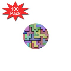 Colorful Stylish Design 1  Mini Buttons (100 Pack)  by gasi