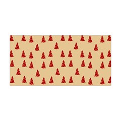 Red Christmas Tree Brown Yoga Headband by TetiBright