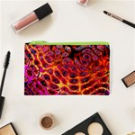 Fractal Black Texture Wallpaper Art Design Cosmetic Bag (XS) Front