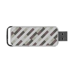 Pale Multicolored Stripes Pattern Portable Usb Flash (one Side) by dflcprintsclothing