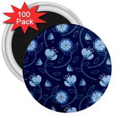 Flower 3  Magnets (100 Pack) by zappwaits