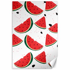 Watermelon Seamless Pattern Canvas 24  X 36  by Jancukart