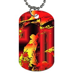 Red Light Ii Dog Tag (one Side) by MRNStudios