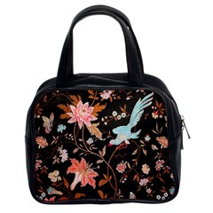 Vintage Floral Pattern Classic Handbag (two Sides) by Valentinaart