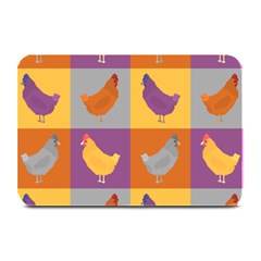 Chickens Pixel Pattern - Version 1a Plate Mats by wagnerps