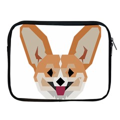 Cardigan Corgi Face Apple Ipad 2/3/4 Zipper Cases by wagnerps