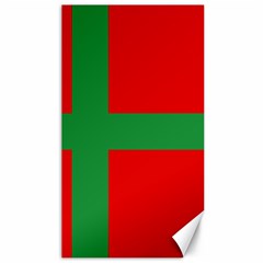 Bornholm Denmark Flag Canvas 40  X 72  by tony4urban