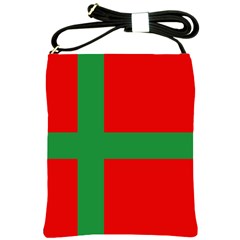 Bornholm Denmark Flag Shoulder Sling Bag by tony4urban