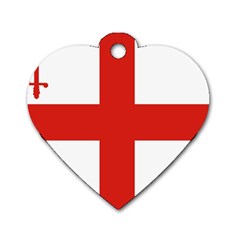 London Dog Tag Heart (one Side) by tony4urban