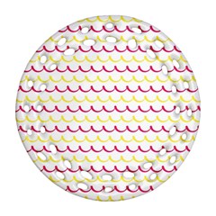 Pattern Waves Ornament (round Filigree) by artworkshop