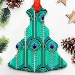 Gradient Art Deco Pattern Design Christmas Tree Ornament (two Sides) by artworkshop