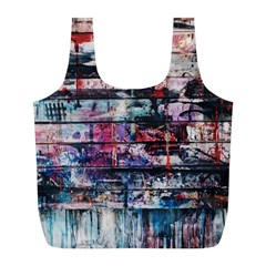 Splattered Paint On Wall Full Print Recycle Bag (l) by artworkshop