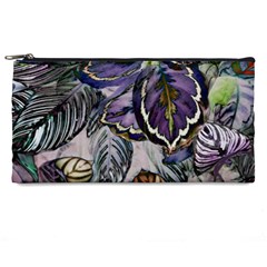 Dark Leaves Pencil Case by DinkovaArt