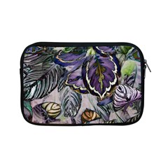 Dark Leaves Apple Ipad Mini Zipper Cases by DinkovaArt