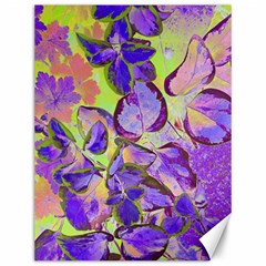 Purple Leaves Canvas 12  X 16  by DinkovaArt