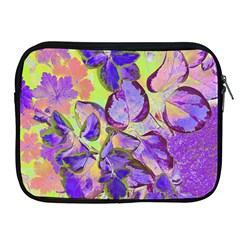 Purple Leaves Apple Ipad 2/3/4 Zipper Cases by DinkovaArt