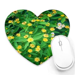 Flower Plant Spring Heart Mousepad by artworkshop