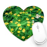 Flower Plant Spring Heart Mousepad Front