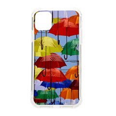 Umbrellas Colourful Iphone 11 Tpu Uv Print Case by artworkshop