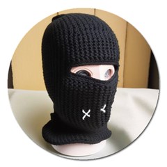 Ski Mask  Magnet 5  (round) by Holyville