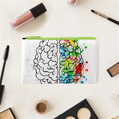 Brain-mind-psychology-idea-drawing Cosmetic Bag (xs) by Jancukart