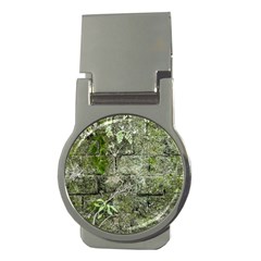 Old Stone Exterior Wall With Moss Money Clips (round)  by dflcprintsclothing