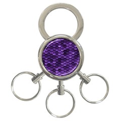 Purple Scales! 3-ring Key Chain by fructosebat