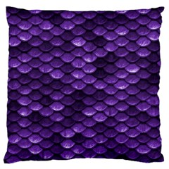 Purple Scales! Standard Premium Plush Fleece Cushion Case (one Side) by fructosebat