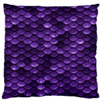 Purple Scales! Standard Premium Plush Fleece Cushion Case (Two Sides) Back