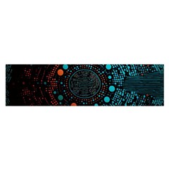 Big Data Abstract Abstract Background Oblong Satin Scarf (16  X 60 ) by Pakemis