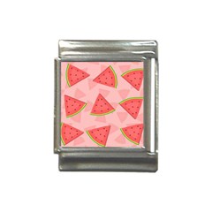 Background Watermelon Pattern Fruit Food Sweet Italian Charm (13mm) by Jancukart