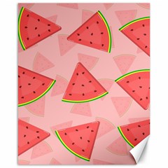 Background Watermelon Pattern Fruit Food Sweet Canvas 16  X 20  by Jancukart