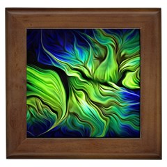 Fractal Art Pattern Abstract Fantasy Digital Framed Tile by Jancukart