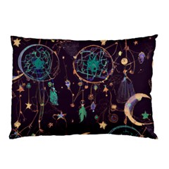 Bohemian  Stars, Moons, And Dreamcatchers Pillow Case by HWDesign