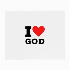 I Love God Small Glasses Cloth by ilovewhateva