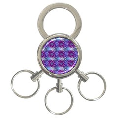 Snow White Blue Purple Tulip 3-ring Key Chain by Pakemis